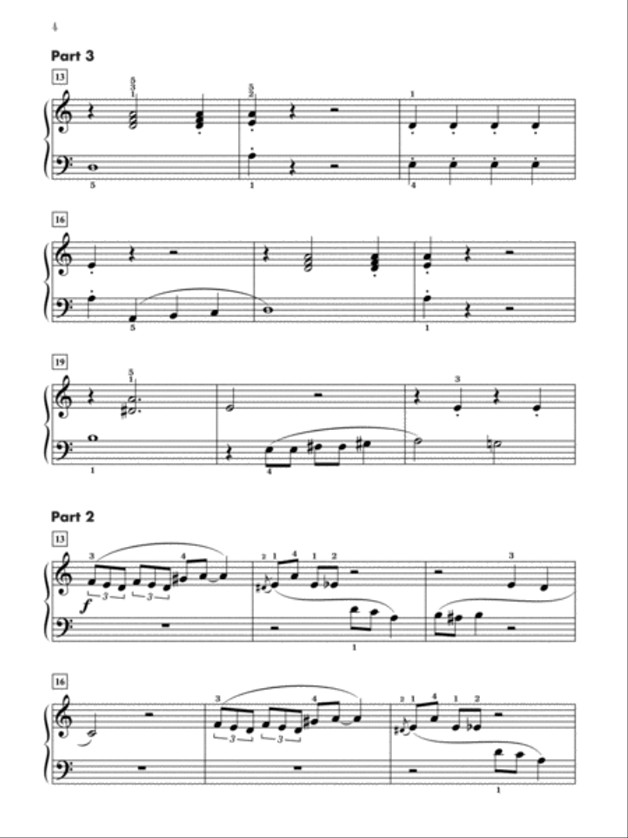 Contest Winners for Three, Book 4: 5 Piano Trios from the Alfred, Belwin, and Myklas Libraries Piano Trio scores gallery preview page 4