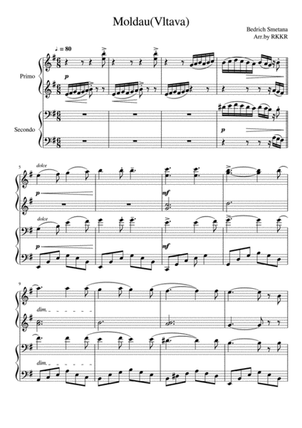 Moldau (Piano Duet) image number null