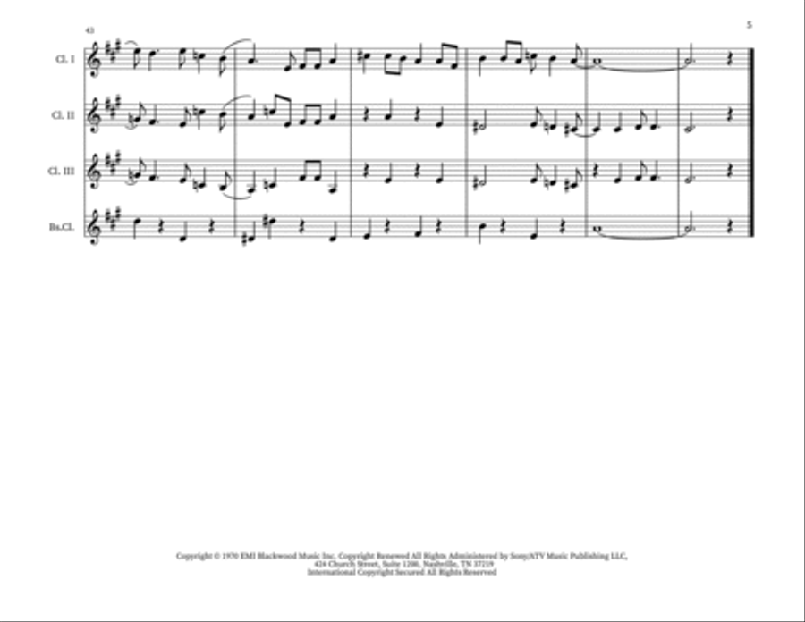 Put Your Hand In The Hand Small Ensemble scores gallery preview page 5