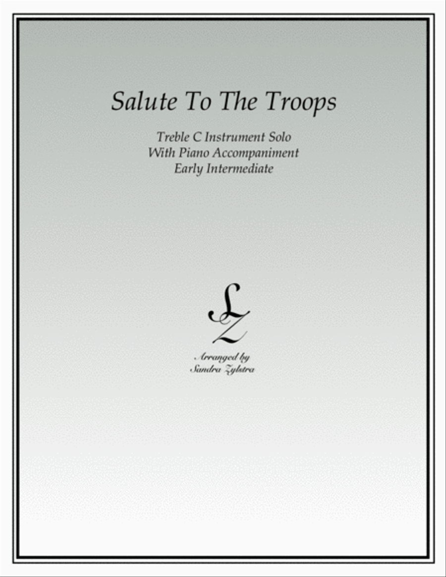 Salute To The Troops (treble C instrument solo) Small Ensemble scores gallery preview page 1