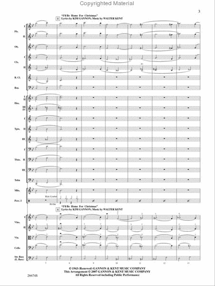 There's Christmas in the Air Full Orchestra scores gallery preview page 3