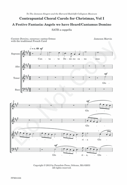 Contrapuntal Choral Christmas Carols Vol 1 image number null