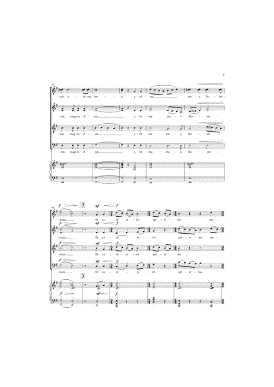 Magnificat Magnificat 4-Part scores gallery preview page 4
