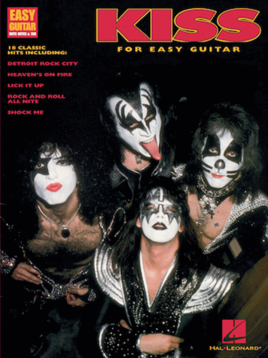 Kiss for Easy Guitar Guitar Tablature scores gallery preview page 1