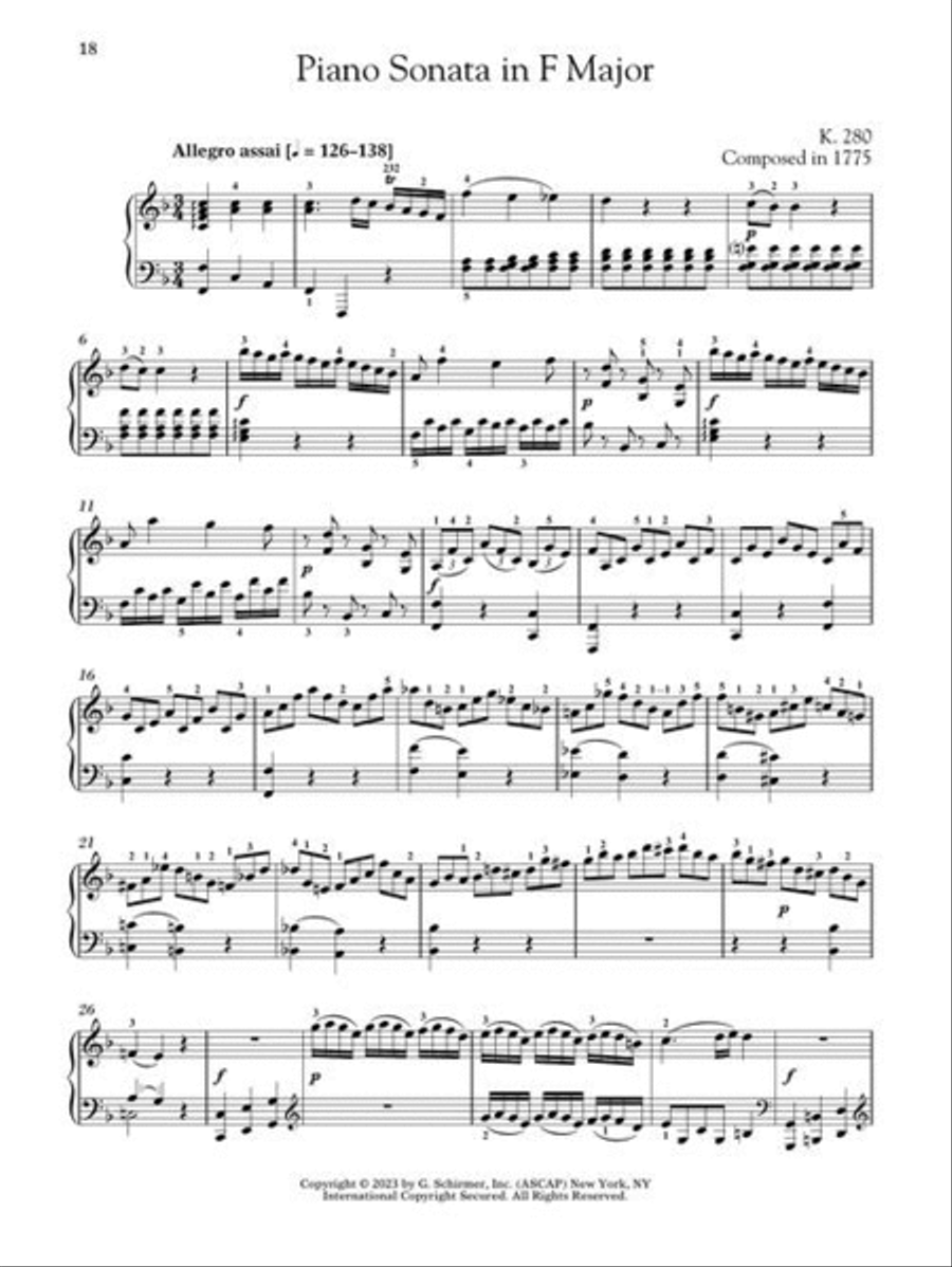 Piano Sonatas, Volume 1 – Schirmer Performance Editions