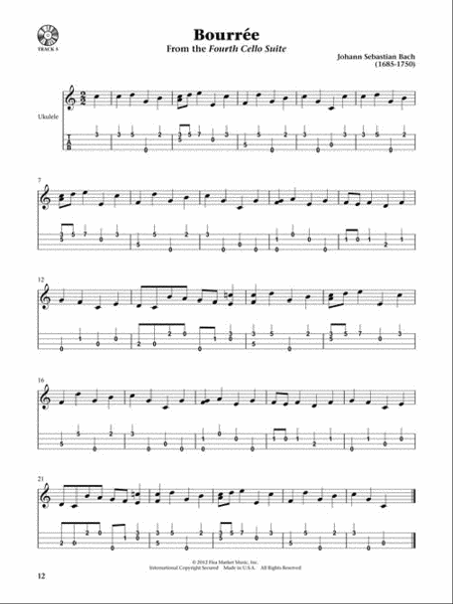 The Baroque Ukulele Guitar Tablature scores gallery preview page 4