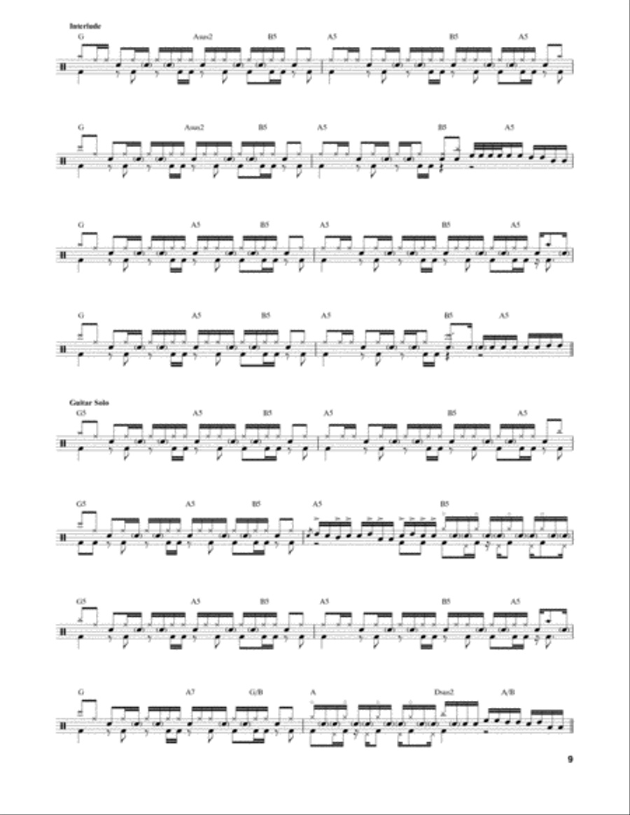 Subdivisions Drum Set scores gallery preview page 9