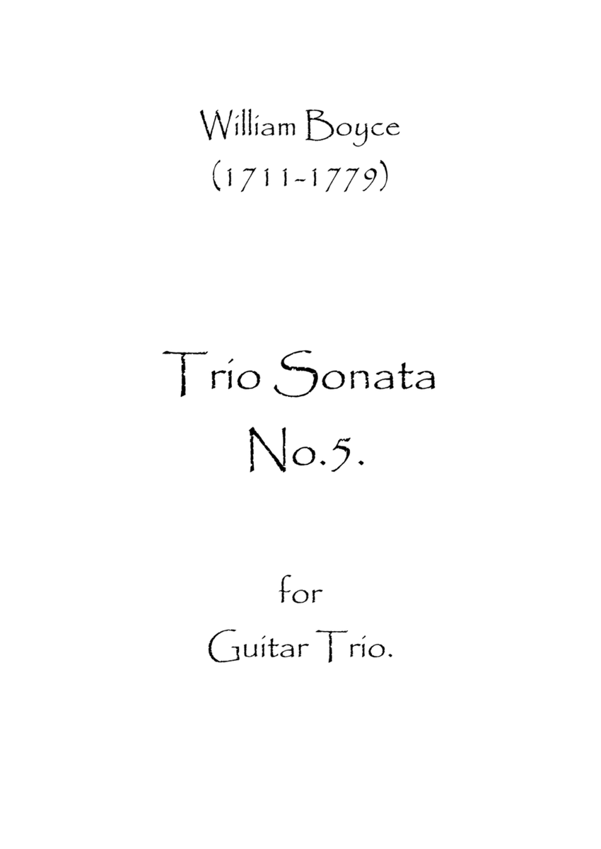 Trio Sonata No.5 image number null