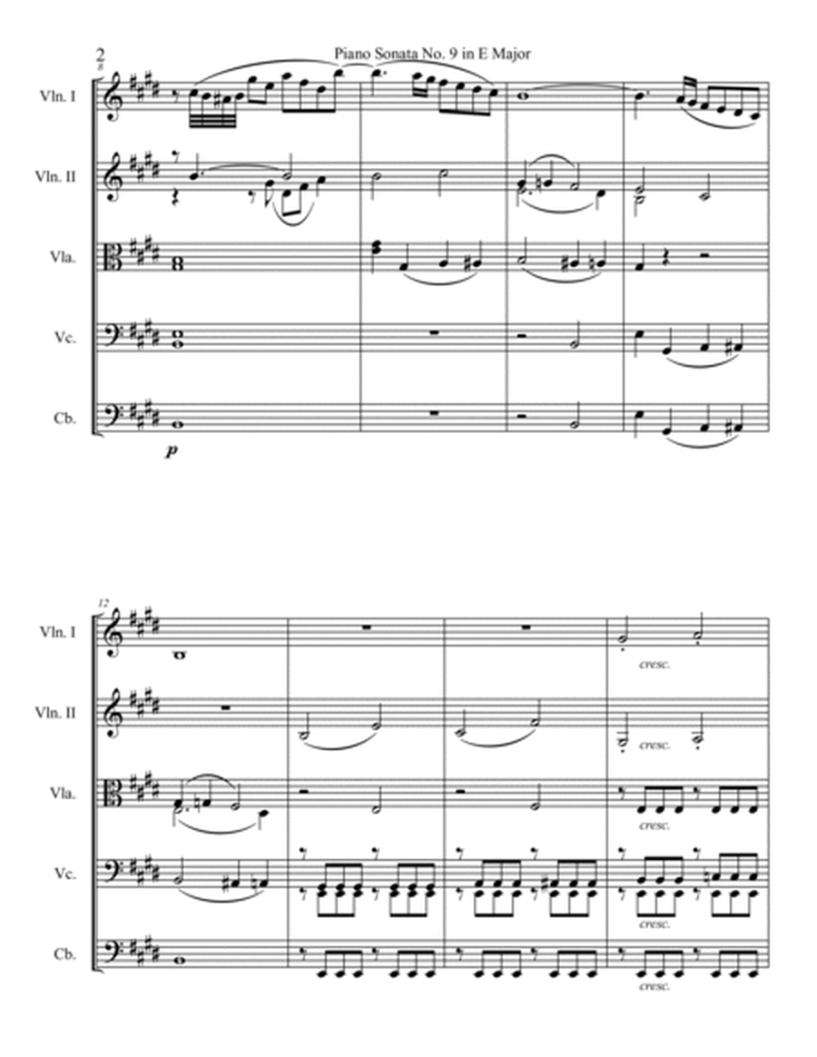Piano Sonata No. 9, Movement 1