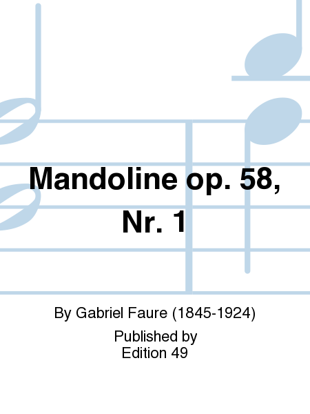 Mandoline op. 58, Nr. 1