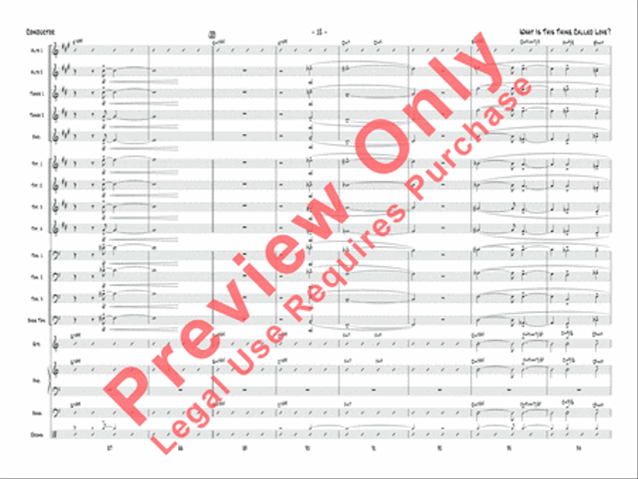 What Is This Thing Called Love? (from Wake Up and Dream) Jazz Ensemble scores gallery preview page 13