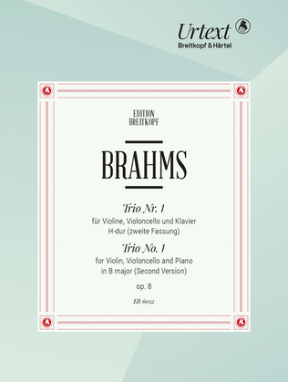 Book cover for Piano Trio No. 1 in B major Op. 8