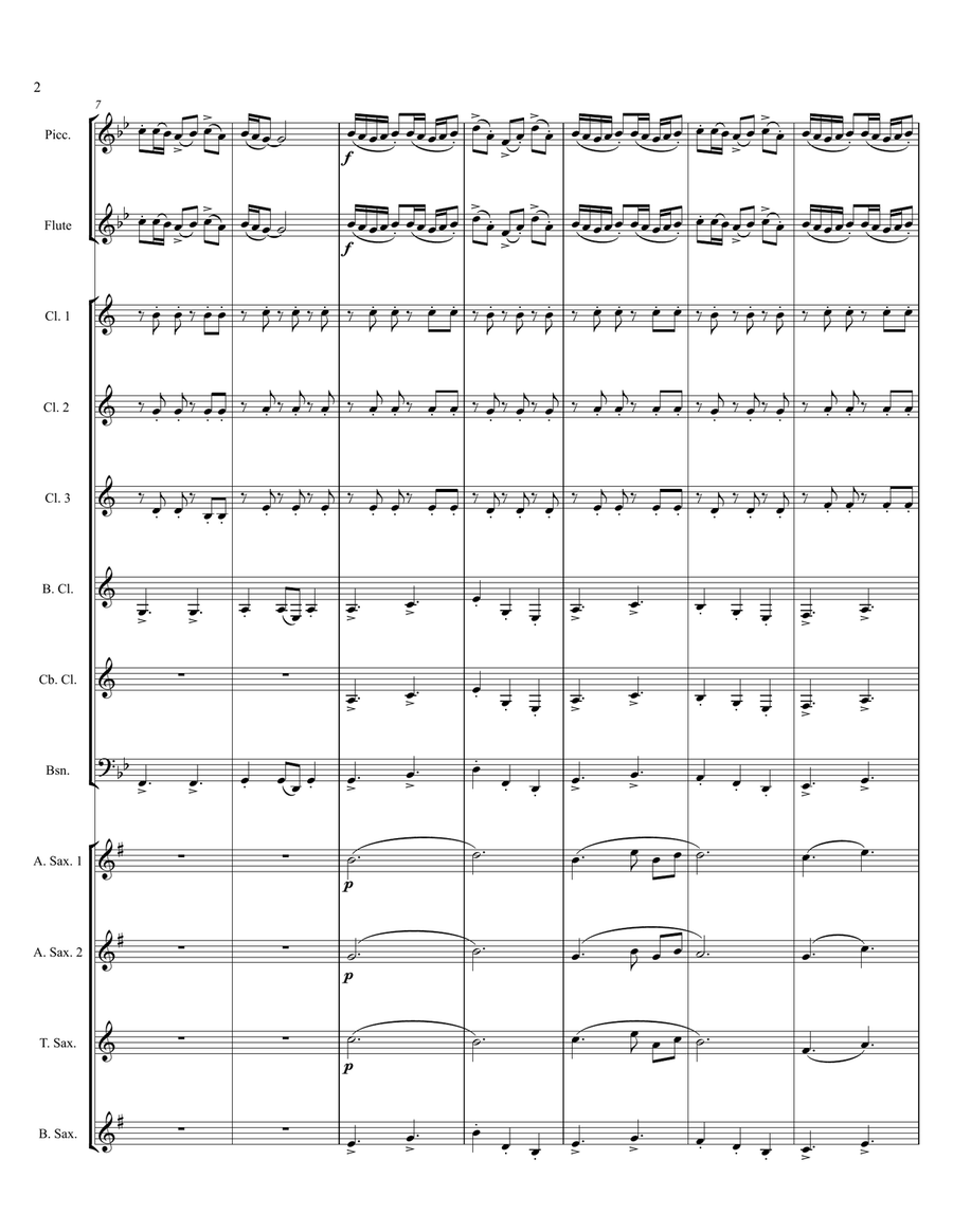 Excursion for Woodwind Ensemble Woodwind Ensemble scores gallery preview page 3