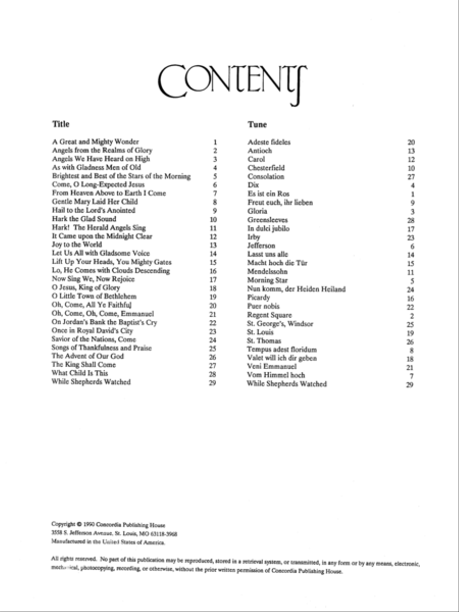 Hymn Descants, Set I (Advent & Christmas) Organ scores gallery preview page 2