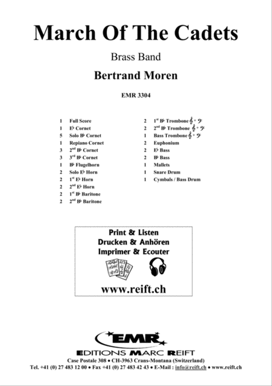 March Of The Cadets Brass Band scores gallery preview page 2