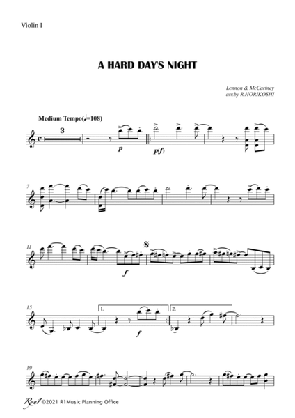 A Hard Day's Night by The Beatles String Quartet - Digital Sheet Music