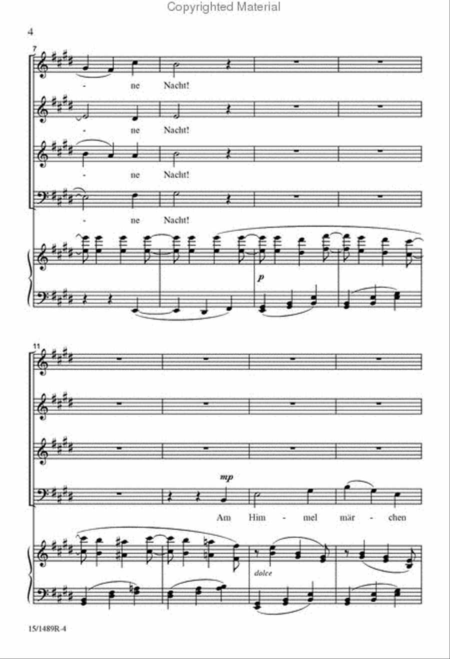 O Schöne Nacht 4-Part scores gallery preview page 3