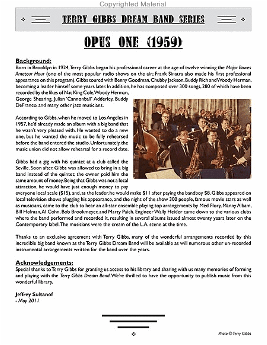 Opus One Big Band scores gallery preview page 3