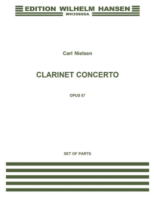 Book cover for Carl Nielsen: Clarinet Concerto Op. 57 (Parts)