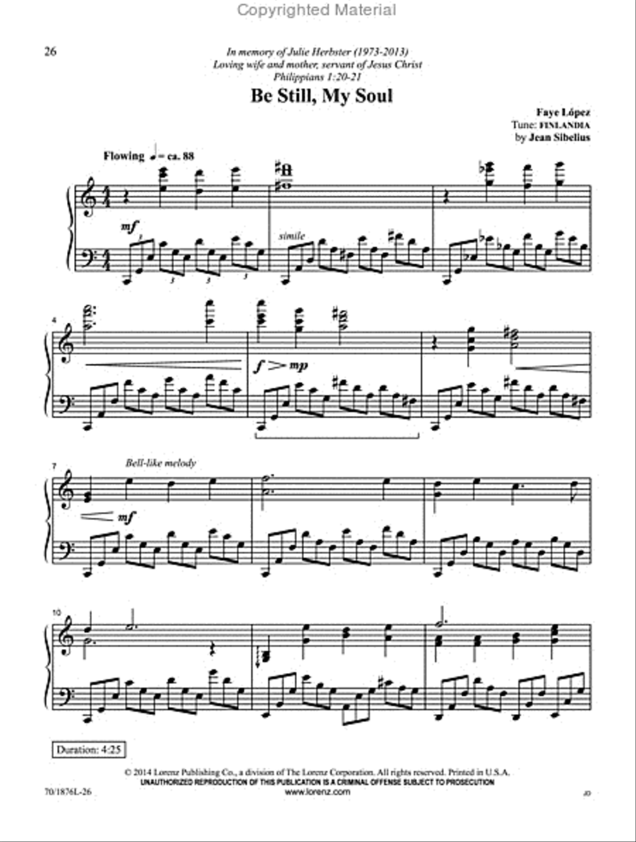 My Savior First of All Piano Solo scores gallery preview page 4
