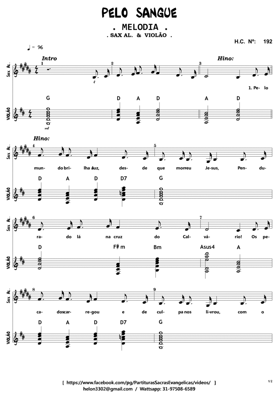 Pelo Sangue Pelo Sangue Woodwind Duet scores gallery preview page 1