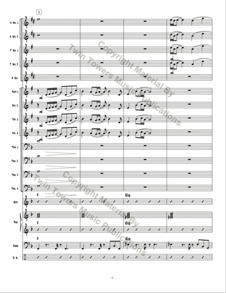 On The Road Jazz Ensemble scores gallery preview page 4