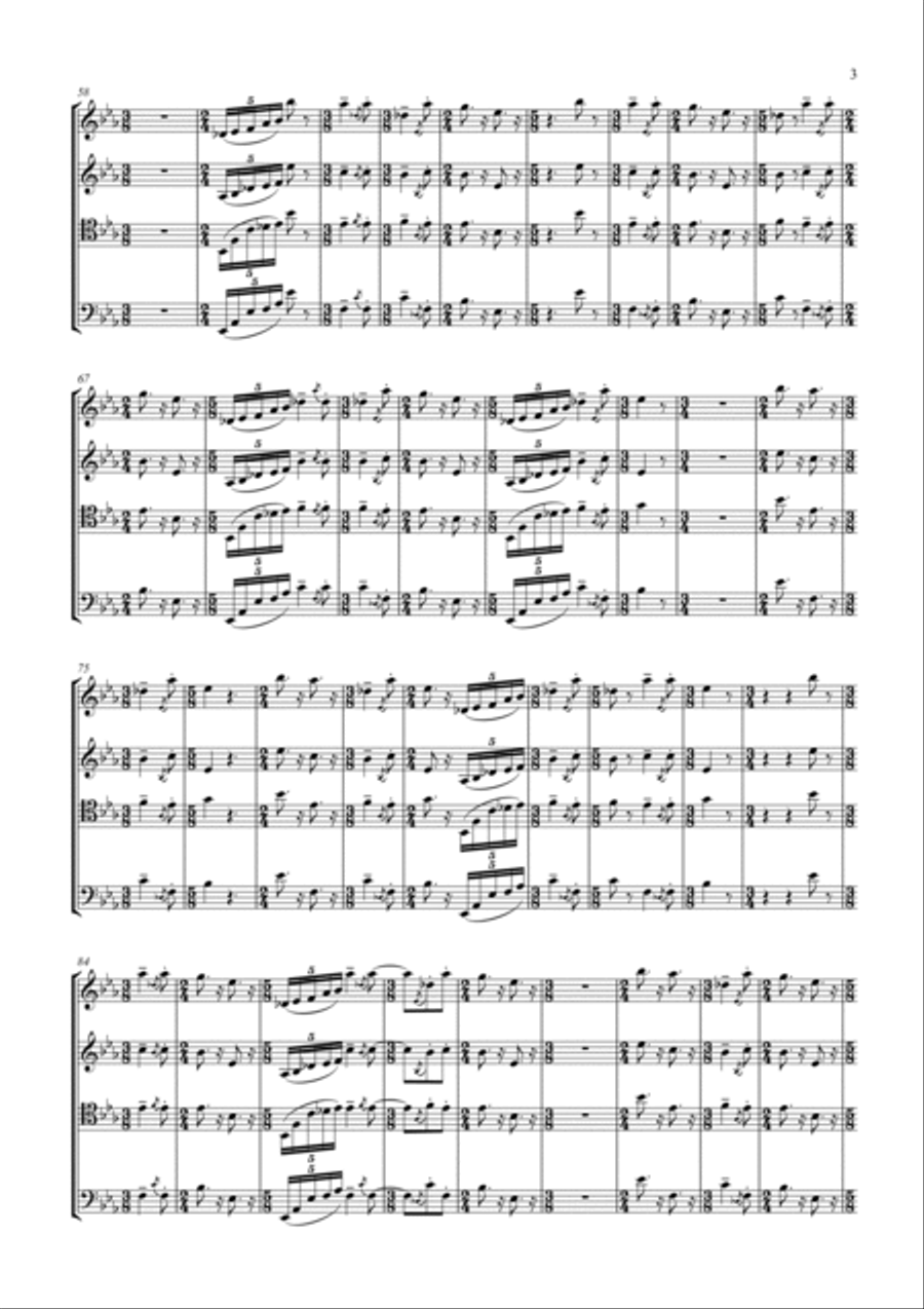 Rhythm and Blues Saxophone Quartet scores gallery preview page 5