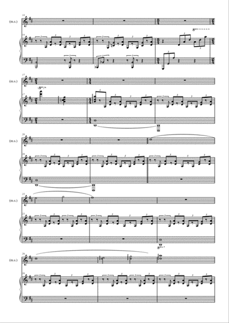 I colori del mare (Colors of the Sea) - Piano solo - Luca Ottani Piano Solo scores gallery preview page 3