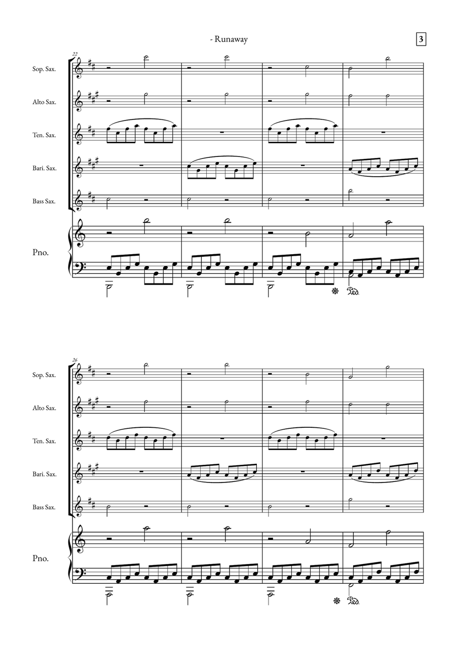 Runaway Small Ensemble scores gallery preview page 3