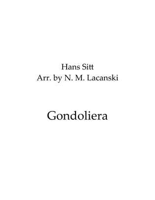 Book cover for Gondoliera