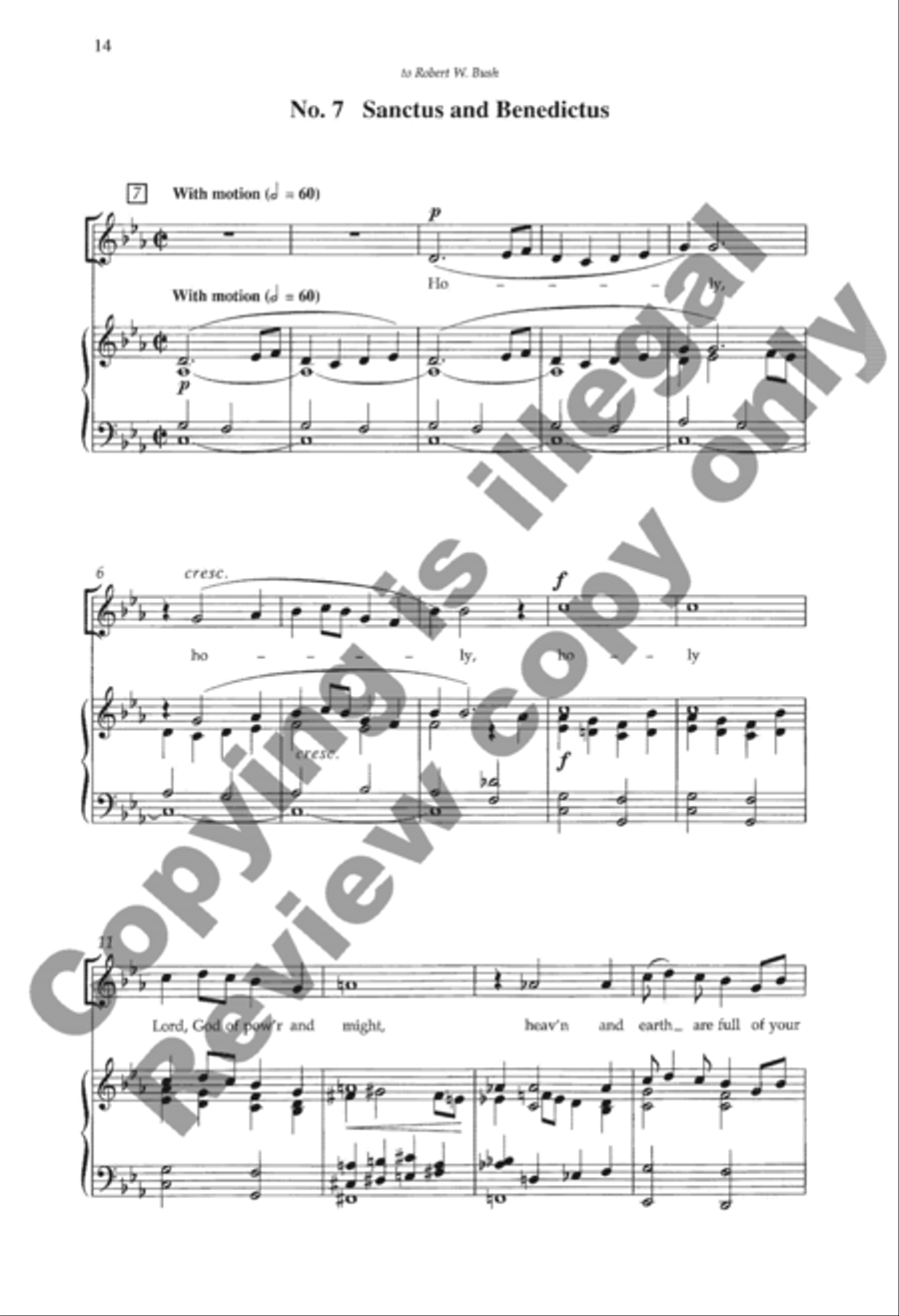 Mass of the Holy Trinity 4-Part scores gallery preview page 34