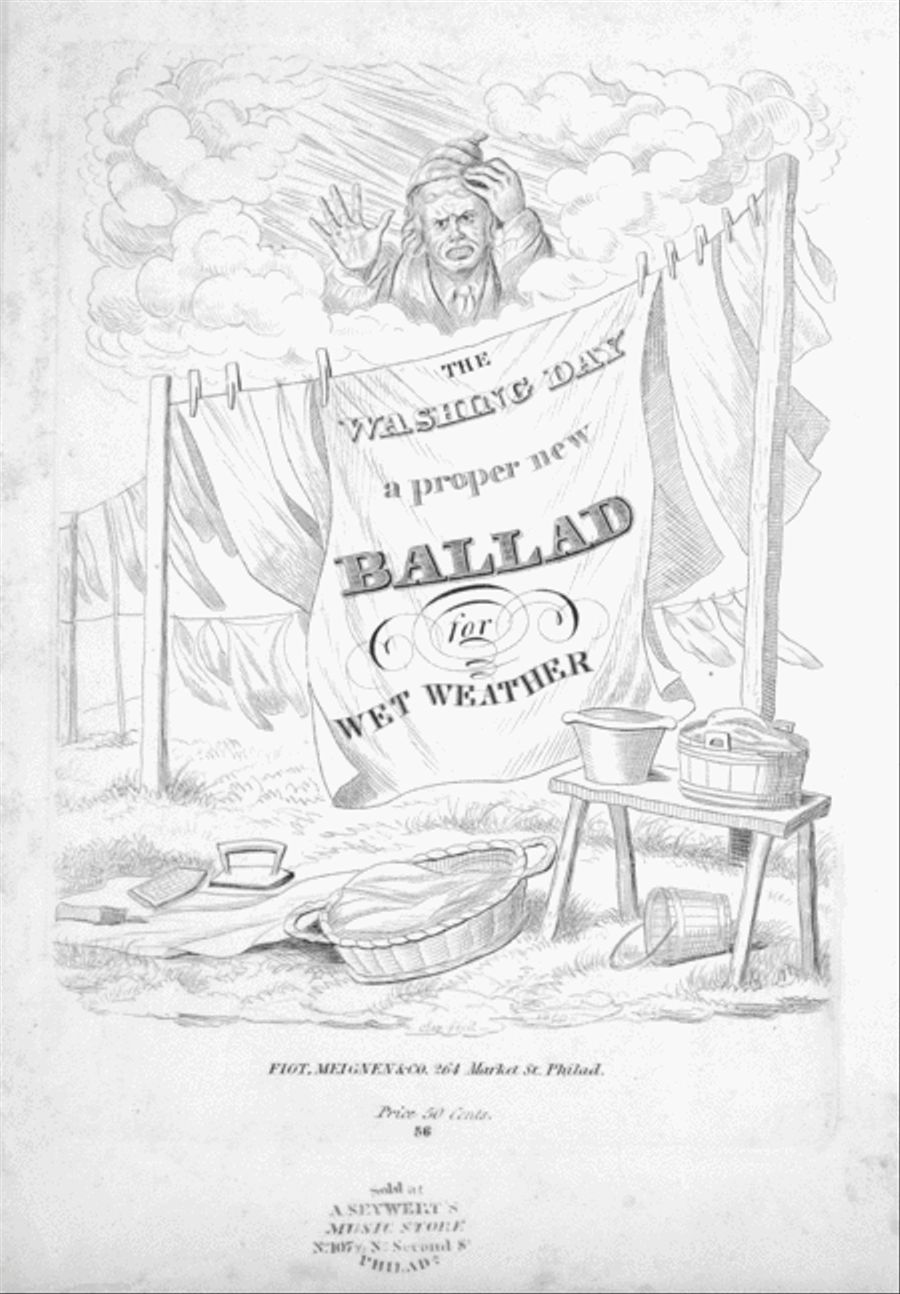 The Washing Day. A Proper New Ballad For Wet Weather Voice scores gallery preview page 1