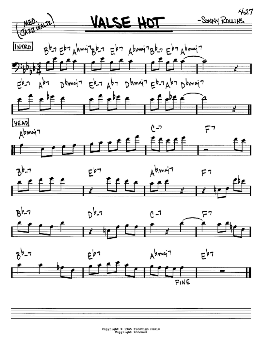 Valse Hot Piano scores gallery preview page 1