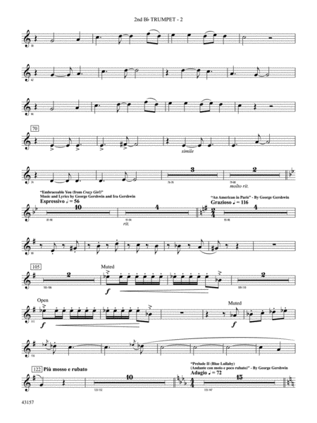 Gershwin by George!: 2nd B-flat Trumpet