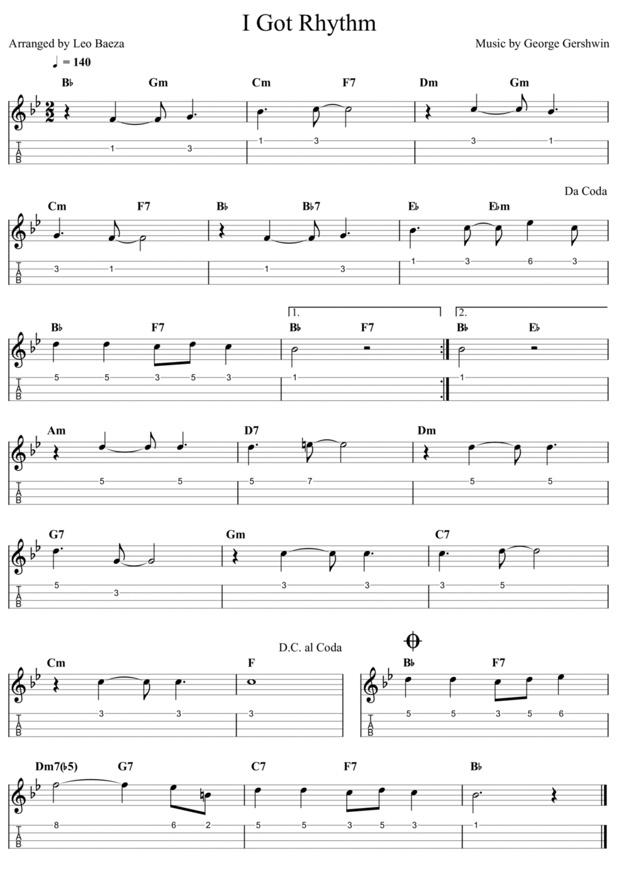 I Got Rhythm Ukulele scores gallery preview page 1