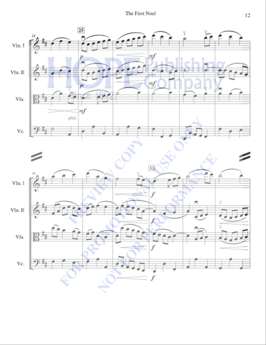 A String Quartet Christmas String Quartet scores gallery preview page 13