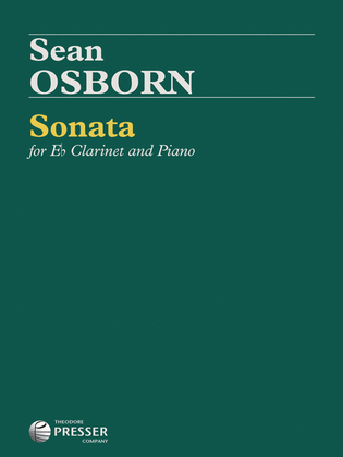 Book cover for Sonata for Eb Clarinet and Piano