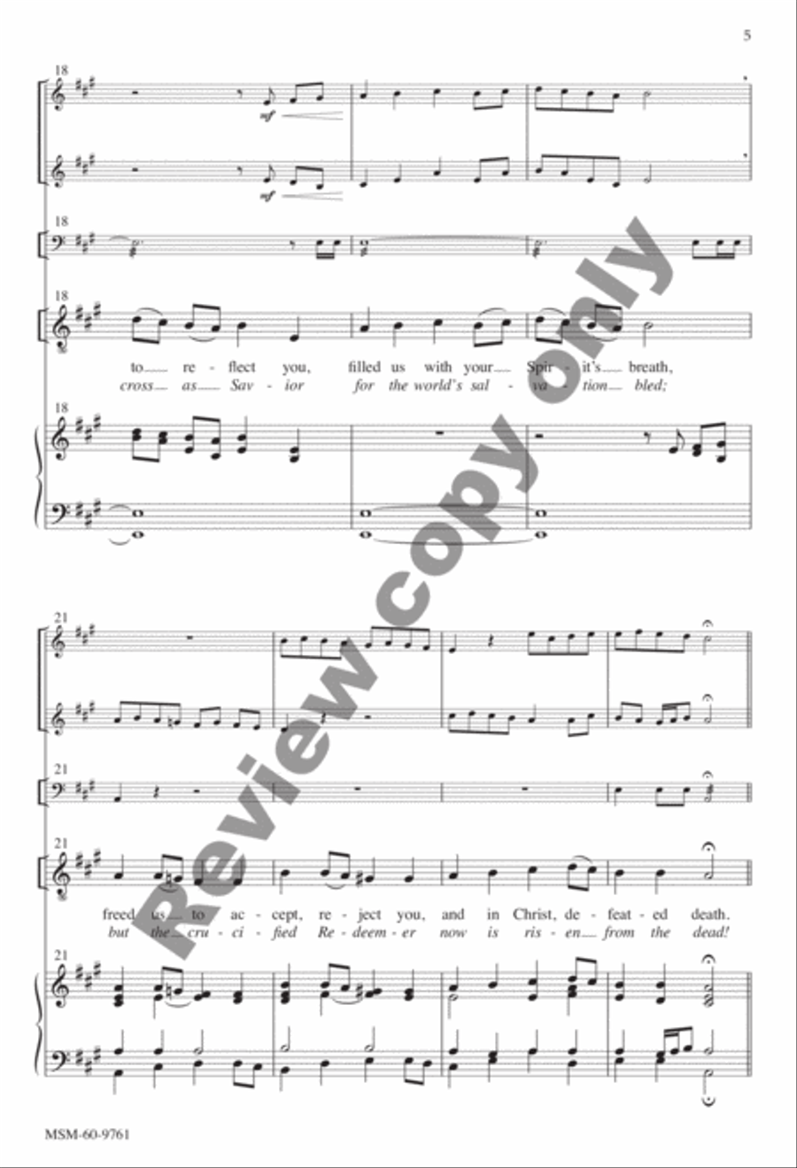 God, Creation's Great Designer: Alleluia! Alleluia! Hearts to Heaven 4-Part scores gallery preview page 19