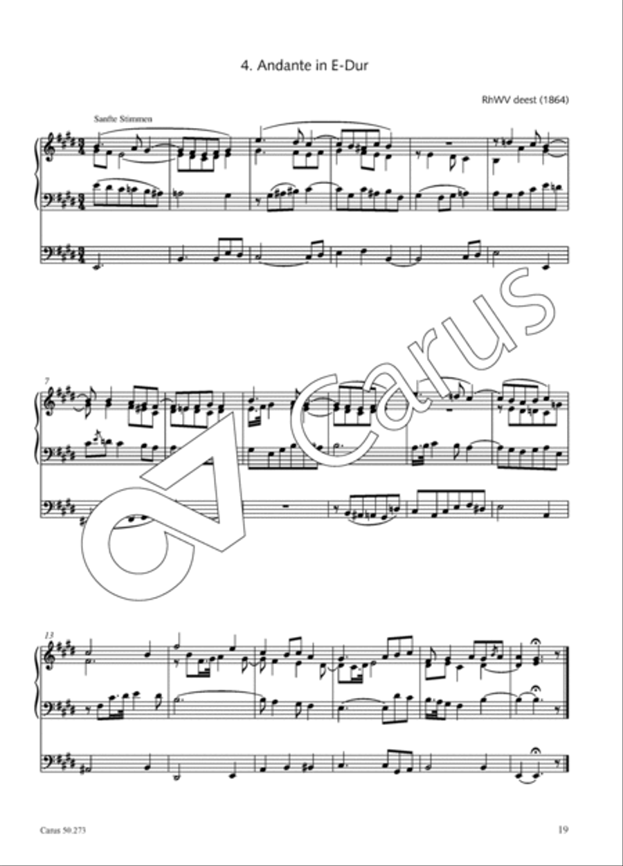 Twelve short organ works without opus numbers Organ scores gallery preview page 20
