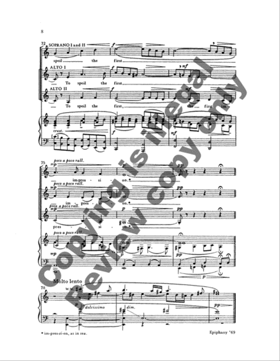 The Carol of the Rose SSAA scores gallery preview page 7