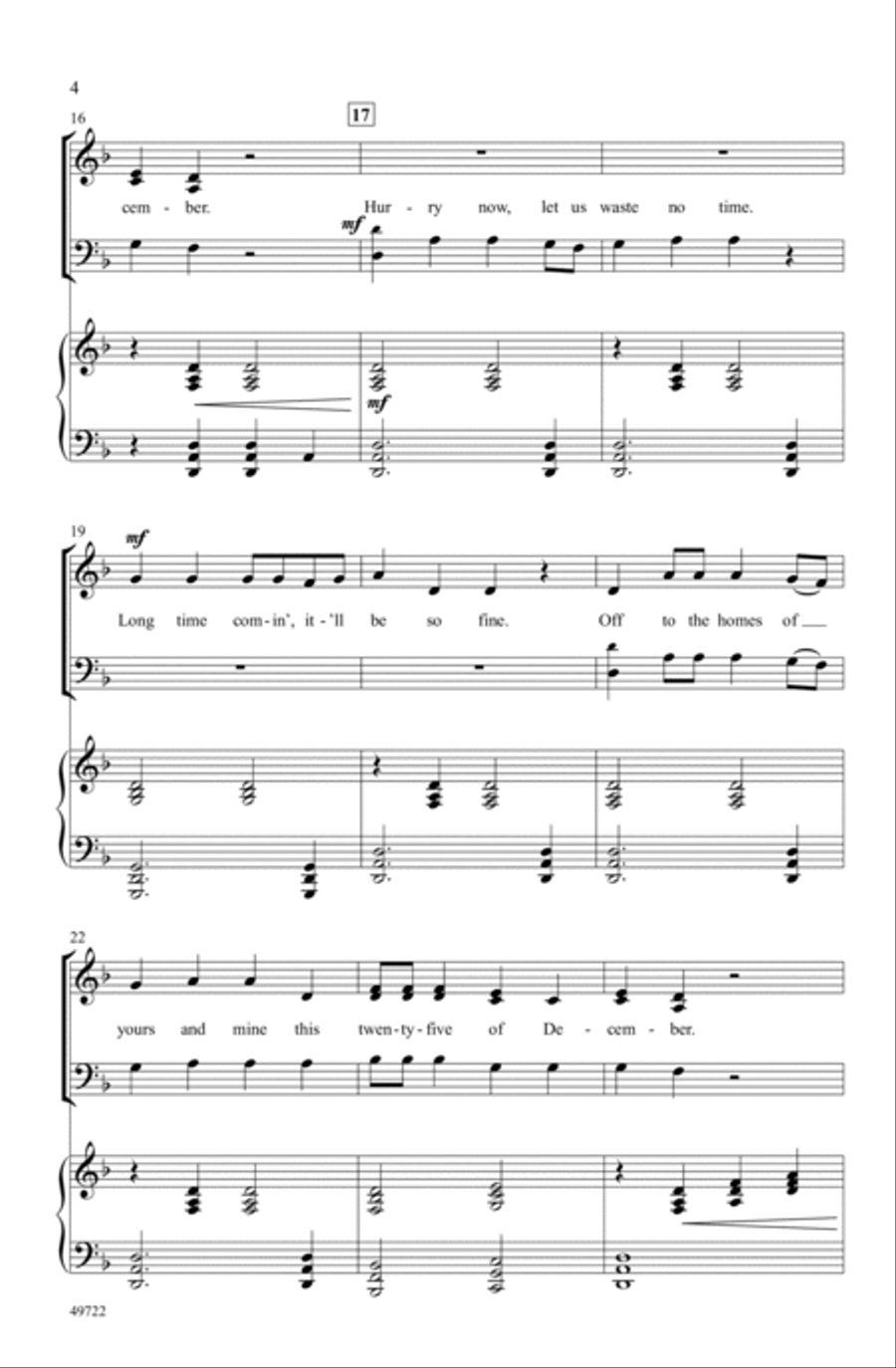 This Twenty-Five of December Choir scores gallery preview page 3