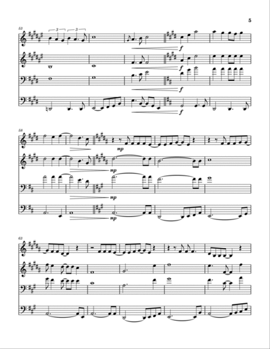 Come Monday Brass Quartet scores gallery preview page 6
