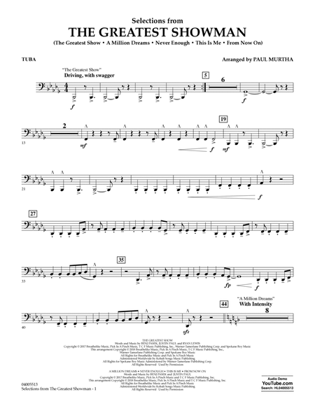 Selections from The Greatest Showman (arr. Paul Murtha) - Tuba