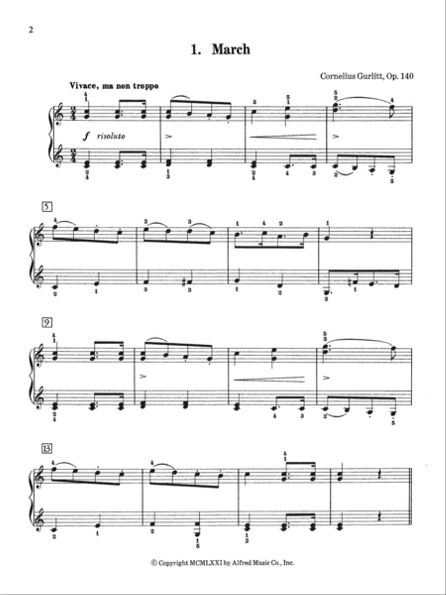 Gurlitt -- Album for the Young, Op. 140 Piano Solo scores gallery preview page 3