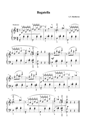 Beethoven Bagatelle Op. 119 No. 9 in A Minor