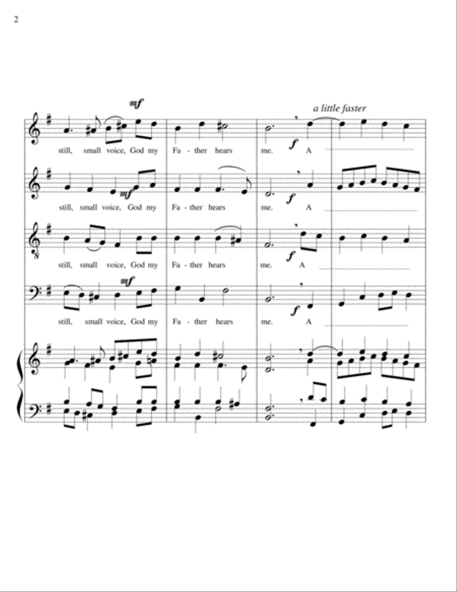 O My Lord, Hear My Prayer - SATB image number null