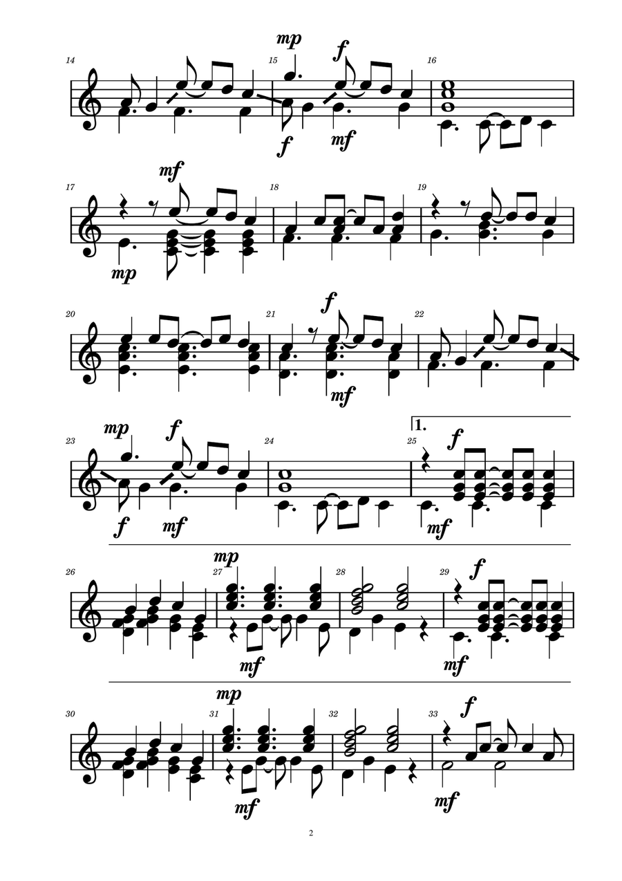 Under The Sea Handbell Choir scores gallery preview page 2