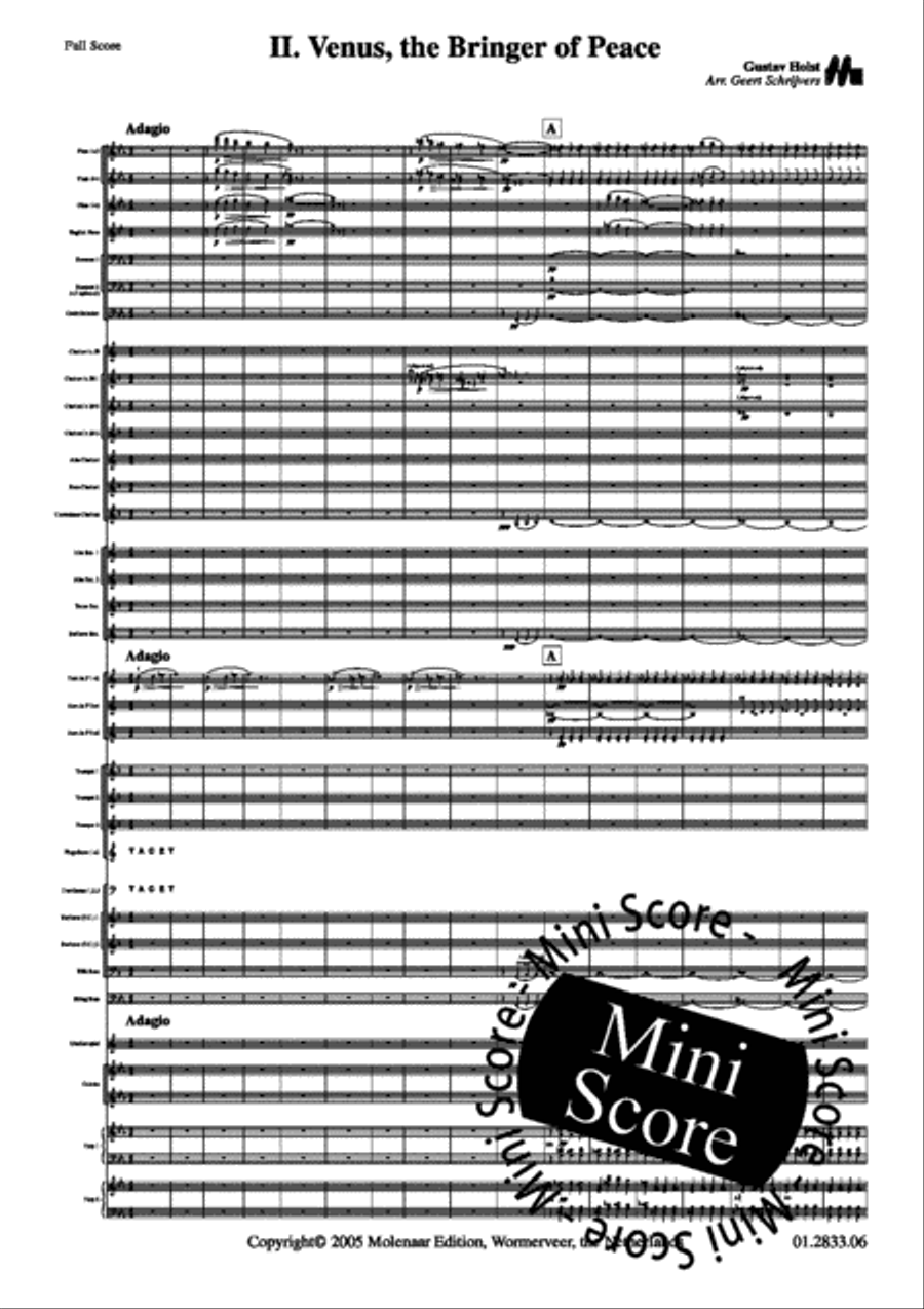 The Planets Concert Band scores gallery preview page 29