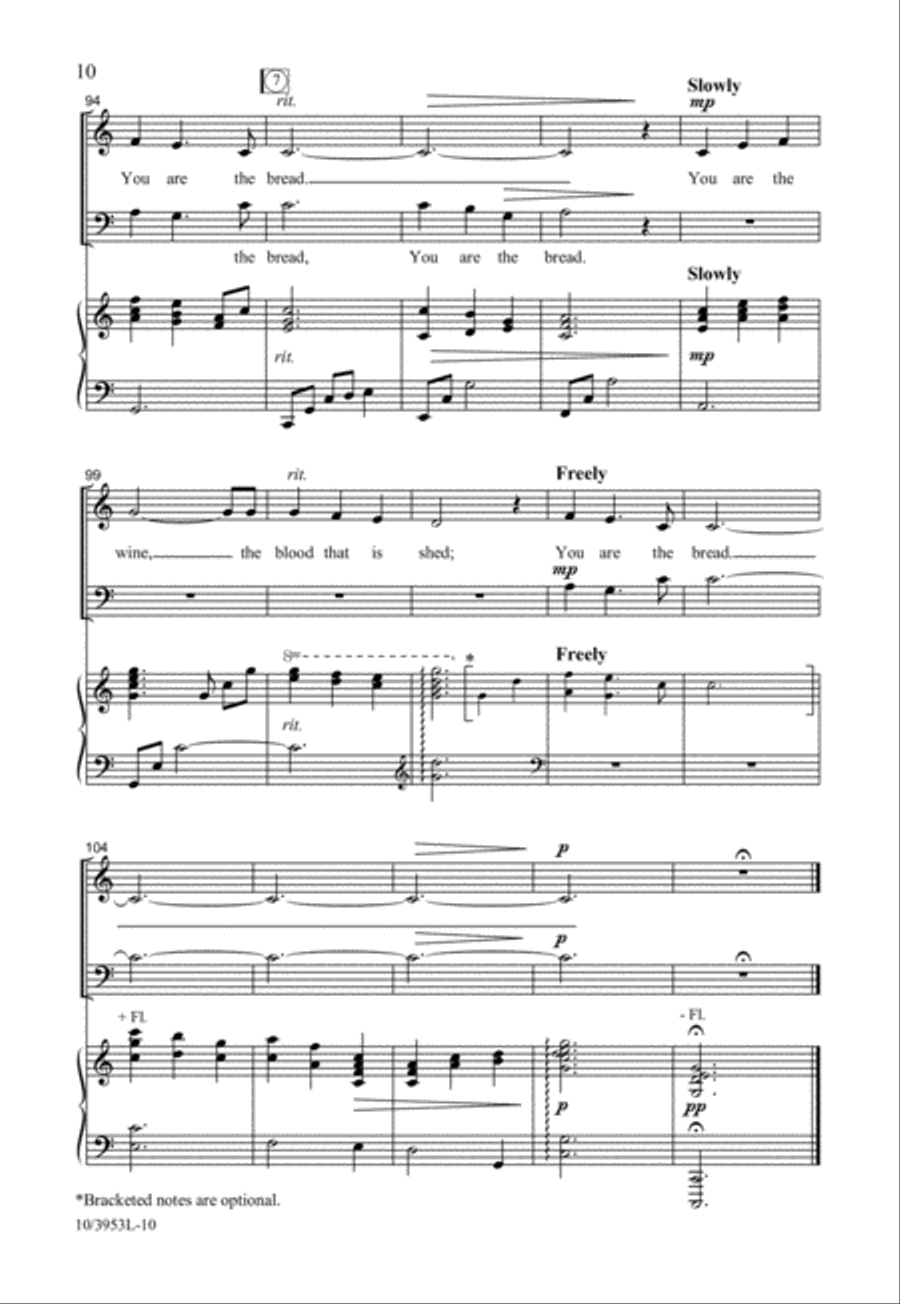 You Are the Bread 3-Part scores gallery preview page 11