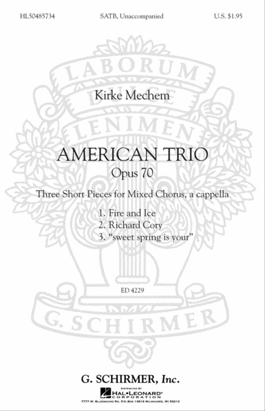 American Trio 4-Part scores gallery preview page 1